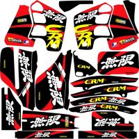 ✠☍ Full set of Motocross Decals 3M Graphics Stickers Kits For Honda CRM250R 1989 1990 1991 1992 1993 CRM250 CRM 250R