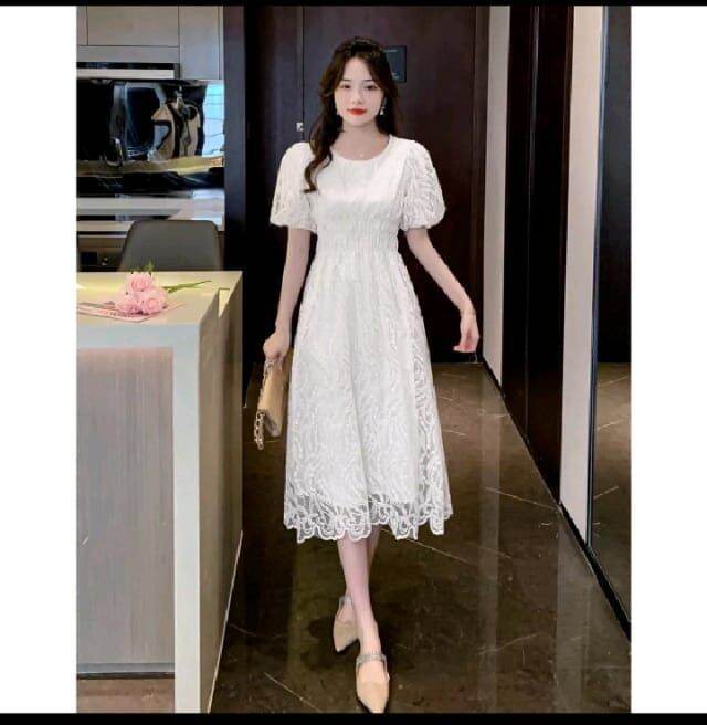 White Dress Korean Style Limited!!!! | Lazada Indonesia