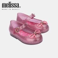 【จัดส่งฟรี】2023 New Melissa Kids Shoes Princess Shoes Baotou Jelly Shoes Round Toe Dance Shoes