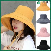 ผู้หญิง HBTRED ลำลองพับเก็บได้ระบายอากาศหมวกชาวประมง Topi Bucket หมวกปานามาหมวกแก๊ป