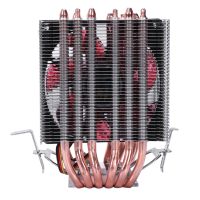 Lanshuo 6 Heat Pipe 3 Wire With Light Single Fan Cpu Fan Radiator Cooler Heat Sink For Intel Lga 1155/1156/1366 Cooler Heat Sinks