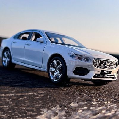 ↂ jiozpdn055186 1:32 volvos s90 liga modelo de carro diecast veículos brinquedo alta simulação som e luz coleção presente das crianças