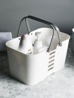 Original MUJI high-capacity Bath Basket Portable Bath Basket Bathroom Bath Basket Storage Basket Plastic Bath Basket Storage Basket Bath Basket