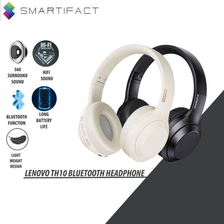 Lenovo Think plus TH10 Stereo Headphone Bluetooth Earphones Music ...