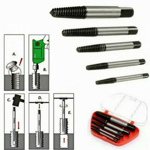 ชุดถอนเกลียว-set-6-ดอกถอนเกลียวซ้าย-screw-extractor-ดอกถอนเกลียว-ที่ถอดสกรู-เซ็ต-6-ชิ้น-ขนาด-3-6-มม-พร้อมส่งy7