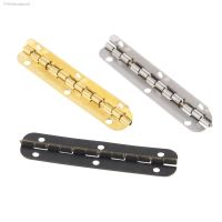 ♕ 4 Pcs 65x15mm Cabinet Door Luggage Hinges 6 Holes Jewelry Wood Boxes Hinge Furniture Decoration With Screws Gold/Silver/Bronze