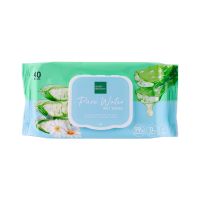 BABY BRIGHT pure water wet wipes เพียววอเตอร์เว็ทไวพส์ 40แผ่น เบบี้ไบร์ท ทิชชู่เปียกอเนกประสงค์ เบบี้ไบร์ท ผ้าเปียก ทิชชู่เปียก