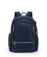 196600TUMI กระเป๋าเป้สะพายหลังชุด VOYAGEUR ของผู้หญิงกระเป๋าเป้สะพายหลังไนลอนแบบทิ้งตัวแฟชั่นน่ารักหรูหราเข็มขัดประดับ Ins ของผู้หญิง