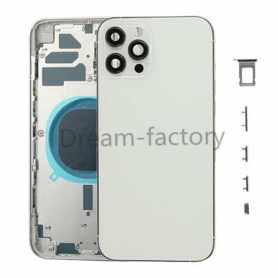 OEM Back Glass Housing Cover  Battery Door frame with Part Side Buttons for iPhone 11 Pro Max Replacement Parts