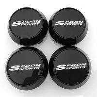 (4PCS) Quality 60mm Spoon Sports Wheel Center Cap Car Rim Caps Dustproof Cover Wheel Components