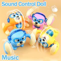Electric Rolling Monkey Childrens Toy Voice-activated Induction Light MusIc Interactive Crawling Electric Toys for Kids