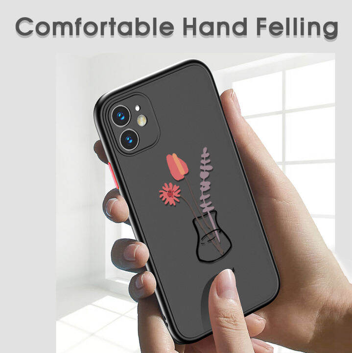 ggk-สำหรับ-realme-c53-realme-narzo-n53เคสมือถือดีไซน์ขวดดอกไม้สวยมีน้ำค้างแข็งโปร่งใสเคสโทรศัพท์แบบแข็งกันกระแทกเต็มฝาหลังเคสป้องกันกล้อง