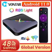 A95X F3แอร์ II RGB กล่องสมาร์ททีวี11 Amlogic S905W2 4GB 64GB รองรับ Dual Wifi 4K BT5.0 60fps 2G 16G TvBox Pk H96 V11 Uso70d สูงสุด