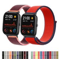 [HOT CHALIUIUILILXWE 607] แถบผ้าไนลอน20มม. 22มม. สำหรับ Huami Amazfit สาย Bip GTS2 Mini GTR 42มม. 47มม. GTR2 2e Stratos 2 3 Watchband Amazfit GTS 2 2e