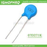 50ชิ้น Varistor 07D271K 270โวลต์ piezoresistor 07D271 7D271K igmopnrq