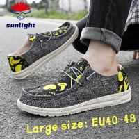 Sunlight EU40-48รองเท้าระบายอากาศใส่สบายอินเทรนด์ของผู้ชาย,รองเท้าแฟชั่นขาขี้เกียจทันสมัยรองเท้าลำลองผู้ชายทั้งหมดยืดหยุ่นสูงพื้นรองเท้านุ่มกันลื่นรองเท้าใส่เดินดูดซับแรงกระแทก