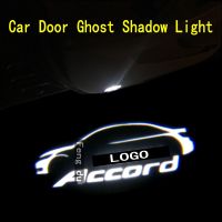 2pcs Logo For 2003-2022 HONDA Accord LED Car Door Light Projector Ghost Shadow Light Welcome Light Courtesy Atmosphere Light