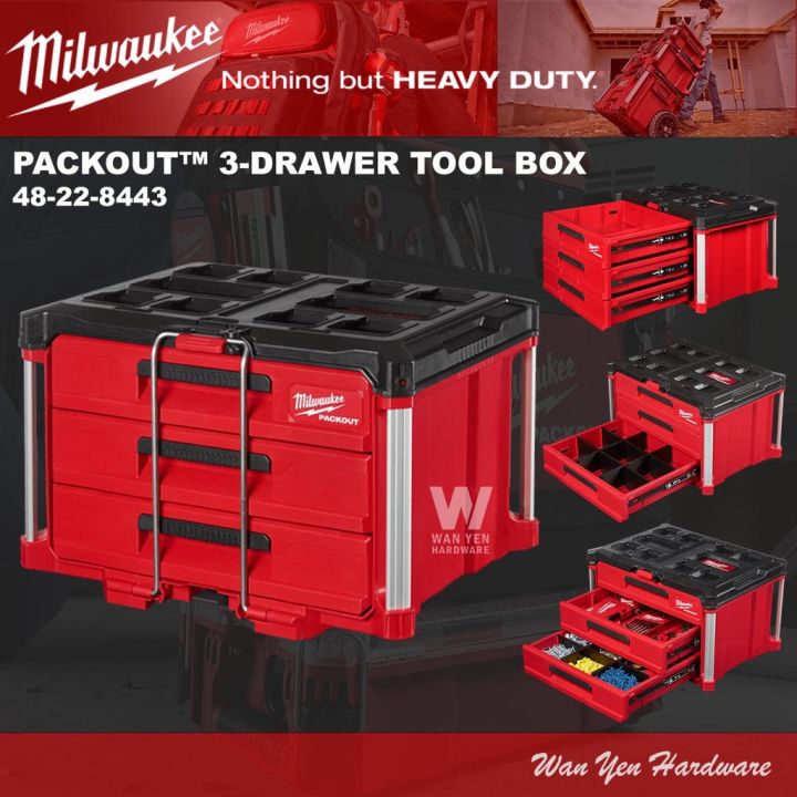 Packout 3 Drawer Tool Box 48 22 8443 Lazada