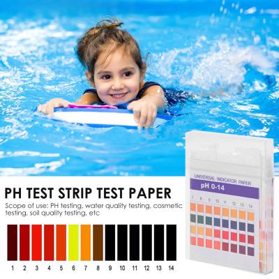 100pcs Test Strip 0-14 PH Test Paper PH Test Strip Test Paper For Water Quality Measurement For Swimming Pool fish Tank lab Inspection Tools