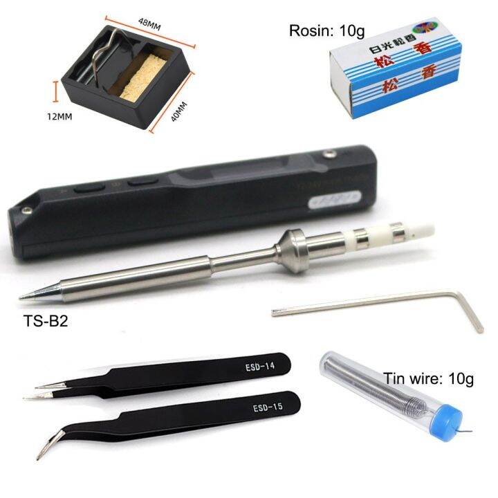 Mini Portable TS100 Soldering Iron Station Kit OLED Digital Display