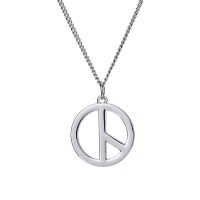 【Exclusive】 【The-Best】 Peace จี้ชายหนุ่มแฟชั่นยุโรปและอเมริกา,สร้อยคอคู่รักยอดนิยมจี้ฮิปฮอป