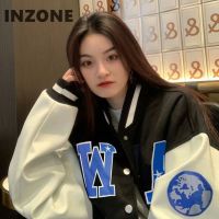 American r style loose HD printing baseball uniform fashion mens and womens jacket er jacket