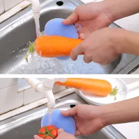 【YY fromKitchen Accessories 1Pc Silicone Magic Cleaning Brushes Washing Fruit Brush Insulation Tool Pad Pot Bowl. Cleaner Kitchen Gadgets