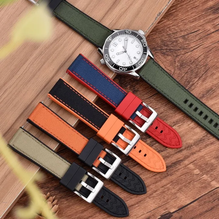 20mm-22mm-genuine-leather-fkm-rubber-strap-leather-rubber-bottom-watchband-quick-release-straps-leather-band-dive-watch-bracelet