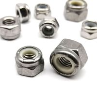 UNF 10#-32 to 1/2-20 304 A2-70 Stainless Steel UK US Fine Thread Hex Nylon Insert Lock Nut Hexagon Self-locking Nylock Locknut Nails Screws Fasteners