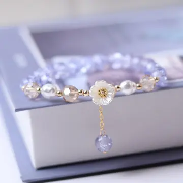 CLEARANCE! Bracelets Set Crystal Beads Pearl Bracelets Cute Cartoon Elastic  Beaded Bracelets for Girls Women Friendship Jewelry