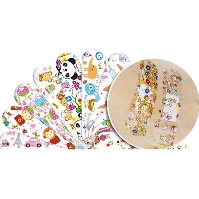【LZ】✓۞  120 pçs/set banda dos desenhos animados tiras de ajuda kawaii bandagens adesivas para bebê crianças remendo de primeiros socorros ferida vestir fita de gesso woundplast