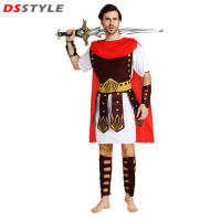DSstyles ชุดนักรบซามูไรโพลีเอสเตอร์100% ชุดโรมันชาวกรีกชุดฮาโลวีนสำหรับเด็กฮาโลวีนชุดแต่งกายนักรบชาย