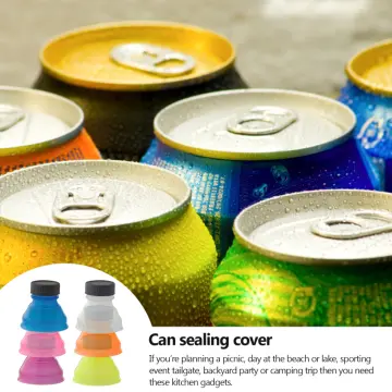 5Pcs Beer Can Cover Beverage Can Lid Sealer Flip Beverage