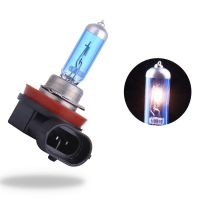 2Pcs H11 Car Headlight Halogen Xenon Bulbs DC 12V 100W 1000LM 6000K Xenon Gas Halogen Light Bulbs  LEDs  HIDs