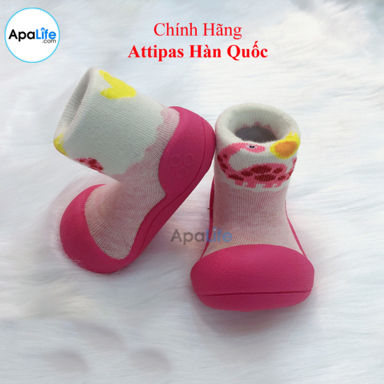 Attipas dinosaur - fuchsia at007 - giày tập đi cho bé trai bé gái từ 3 - ảnh sản phẩm 1