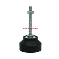 ขาฉิ่งยาง ฐานกลม (Rubber Adjuster) D40 ขนาดเกลียว M6