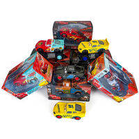 Pixar Cars Lightning McQueen Black Storm Jackson Cruz Matt Sound And Light Big Wheel Off-Road Alloy Car ของเล่นเด็ก