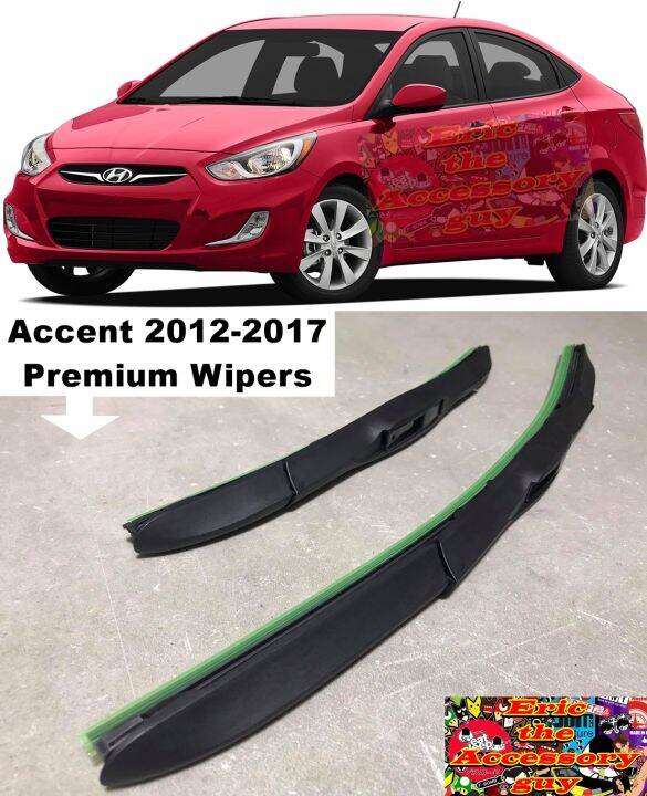 Premium Wiper Blades for Hyundai Accent 20122017 (Pair) Lazada PH