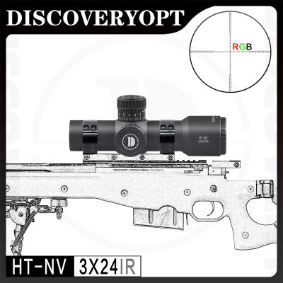 DISCOVERY HT-NV 3X24IR (ของแท้ใหม่เอี่ยม,2023รุ่นใหม่) สายตาโลหะซูมซูมสายตา HD ป้องกันการกระแทกข้ามนก Finder AAA คุณภาพ Metal Sights HD Zoom Anti-shock Cross Bird Sight