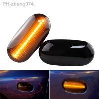 2Pcs smoked LED Turn Signal Light For Mitsubishi Pajero Mirage Legnum Galant 1998-2005 Side Marker Sequential Blinker indicator