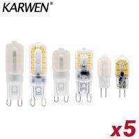 [HOT QQZIWWUJJWG 104] 5ชิ้น/ล็อตไฟ LED G4 G9หลอดไฟ2วัตต์3วัตต์5วัตต์ AC DC 12โวลต์220โวลต์หลอดไฟ LED SMD2835สปอตไลแสงแทนที่30วัตต์60วัตต์ฮาโลเจนโคมระย้า