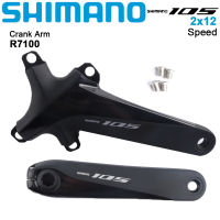 Shimano แขนหมุน R7100 105 2X12แขนข้อเหวี่ยงสำหรับจักรยานจักรยานเสือหมอบด้านข้างขวาและซ้ายขับด้านข้าง110BCD 170มม. 172.5มม. จักรยานอะไหล่จักรยานเดิม