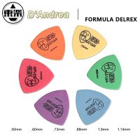 Dandrea Formula Delrex D346 Rounded Triangle Shape Guitar Pick Plectrum Mediator  Made in USA Guitar Bass Accessories