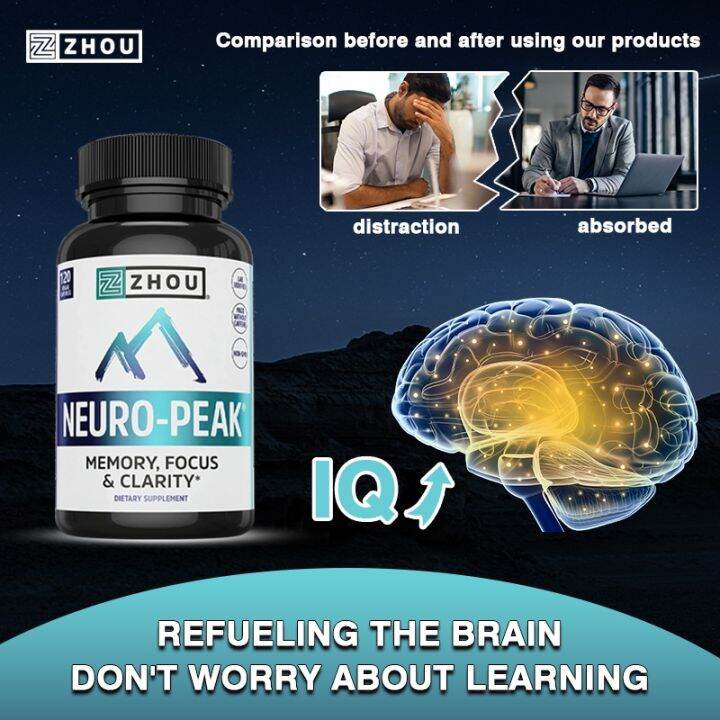 Zhou Neuro Peak Brain Support Supplement สูตรความจำ โฟกัส & ความ