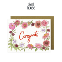 การ์ดอวยพร Flower Feast Congrats จาก Plant House Greeting Card