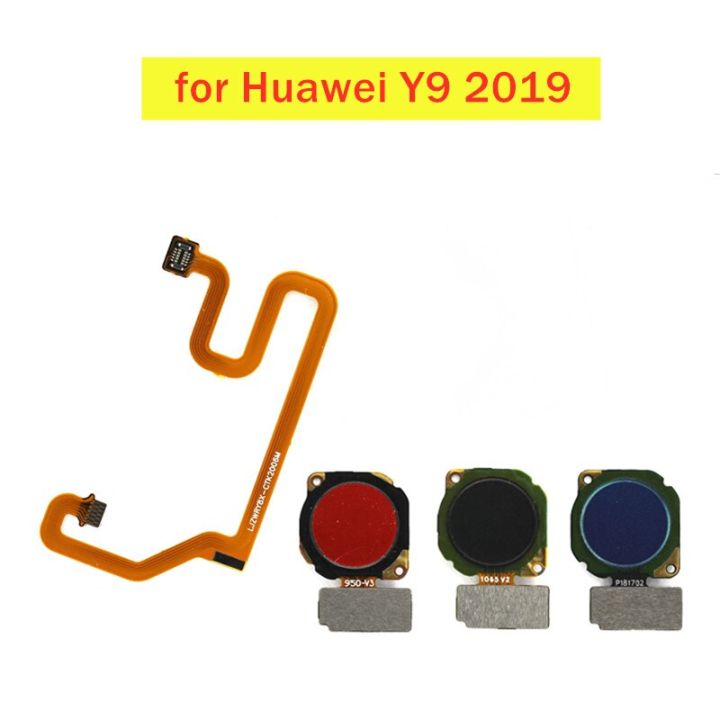 【☊HOT☊】 nang20403736363 สำหรับ Huawei Y9เซ็นเซอร์สแกนลายนิ้วมือ2019ปุ่มโฮมสายเคเบิลงอได้กุญแจรหัสสัมผัสอะไหล่ซ่อมทดสอบ Qc