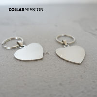 10pcslot Simple Stainless steel Name Tag Heart Shape Custom Engraved cat Name Phone Number dog ID Tag DIT-035