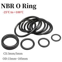 【hot】▥✤  10/50pcs NBR O Gasket Thickness CS3mm/5mm OD15 105mm Nitrile Butadiene Rubber Spacer Resistance Washer Round