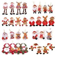 【CW】 2023 New Year Hanging Doll Christmas Santa Snowman Elk Ornaments Decoration for Home Xmas Party Navidad Gifts Kids