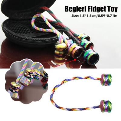 Begleri Fidget Toy Copper Worry Beads Finger Skill Anxiety Relief Fingertips Non-Stop For Game Women For Men Art Kinetic E7V7